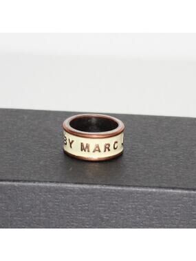 Marc Jacobs Logo Print Ring Size 6